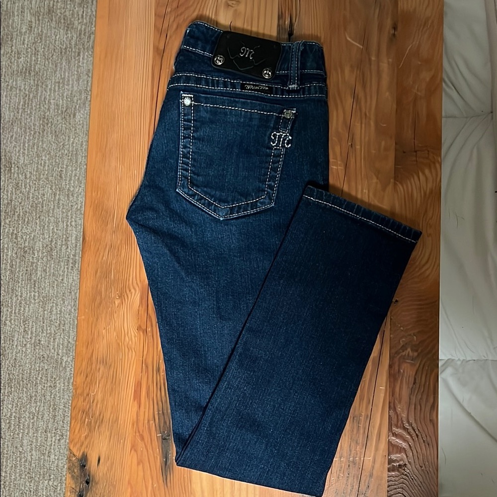 Miss Me Dark Wash Blue Skinny Jeans, Size 29x30